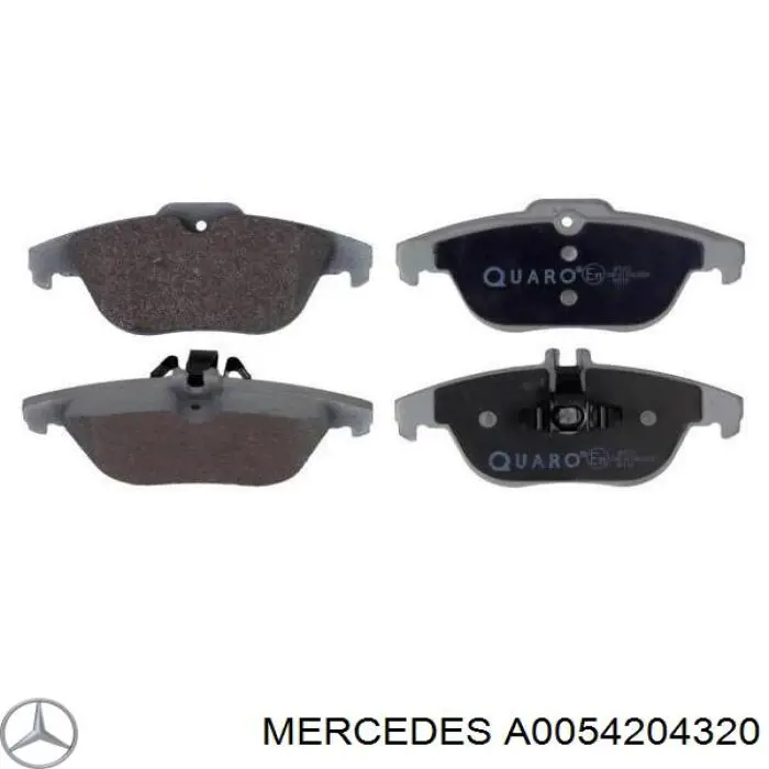 A0054204320 Mercedes колодки тормозные задние дисковые