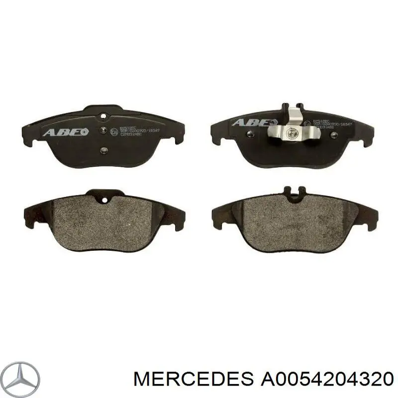 Колодки дисковые  Mercedes A0054204320 цена, от 32.53 USD