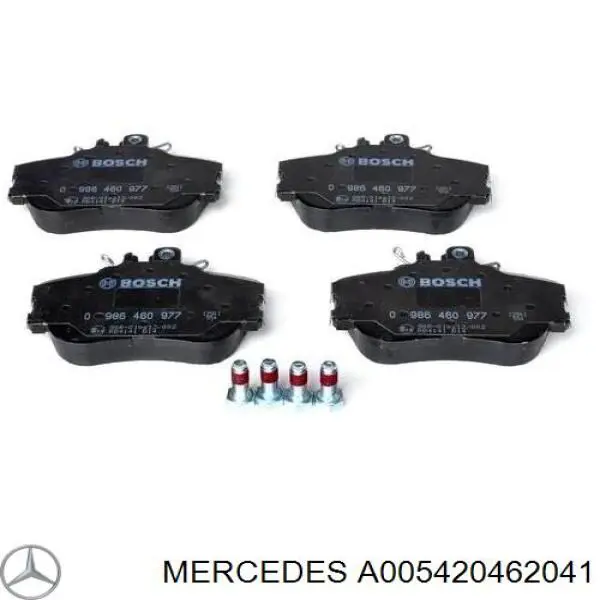 A005420462041 Mercedes колодки тормозные передние дисковые