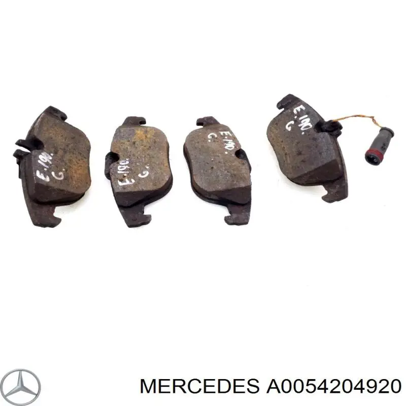 A0054204920 Mercedes колодки тормозные задние дисковые