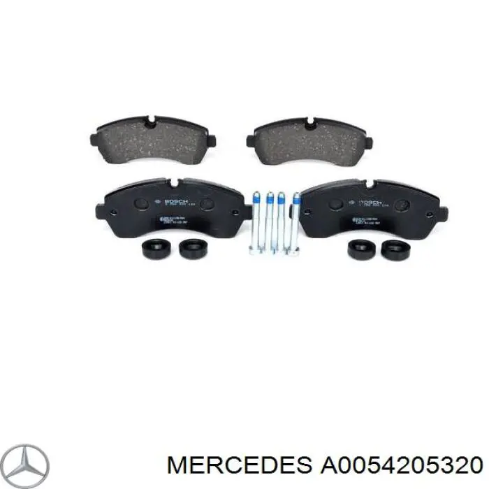 A0054205320 Mercedes колодки тормозные передние дисковые