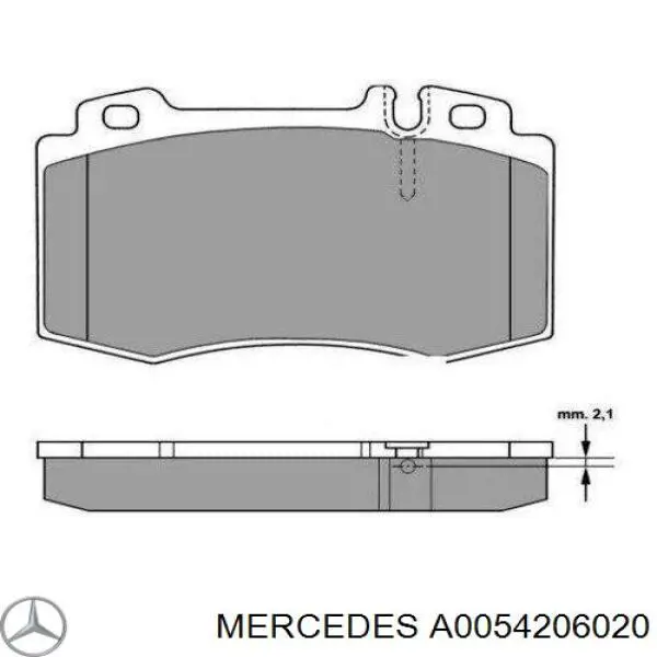Колодки Mercedes A0054206020 цена, от 42.40 USD