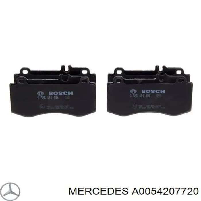 A0054207720 Mercedes колодки тормозные передние дисковые