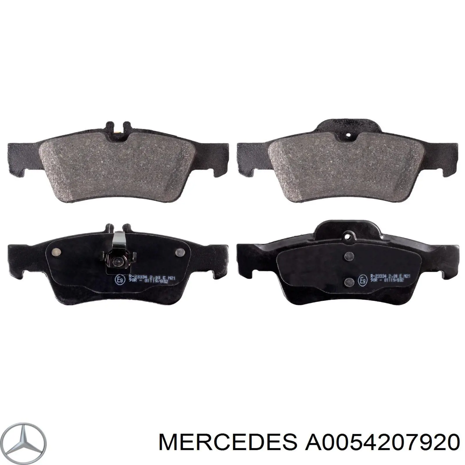 Задние тормозные колодки A0054207920 Mercedes