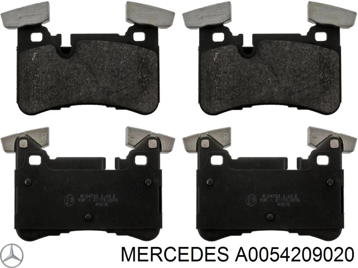 A0054209020 Mercedes колодки тормозные задние дисковые