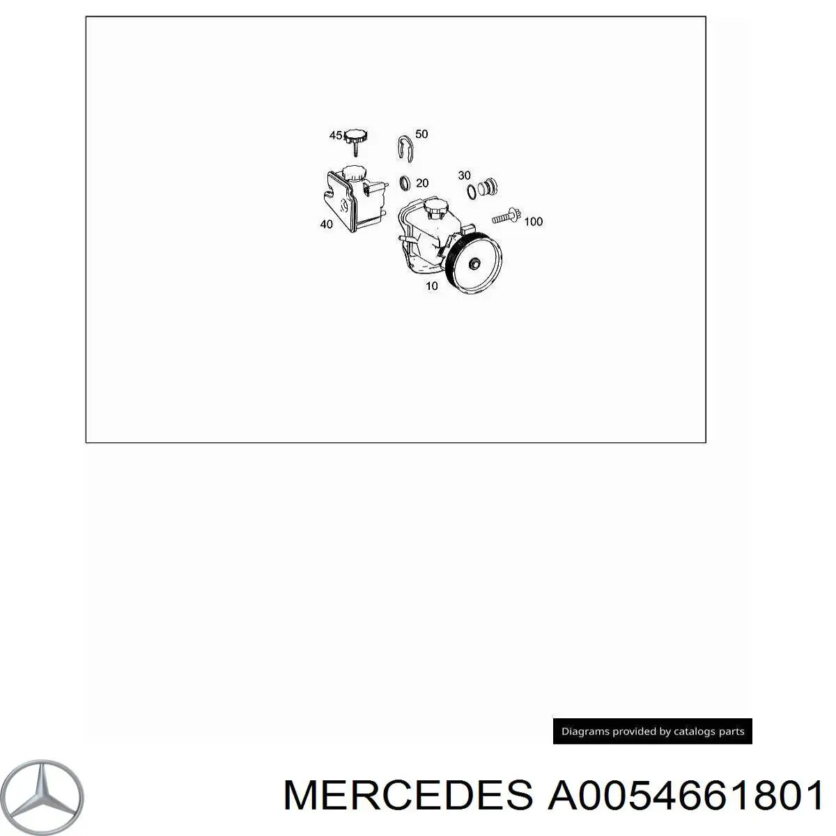 Насос ГУР 0054661801 Mercedes