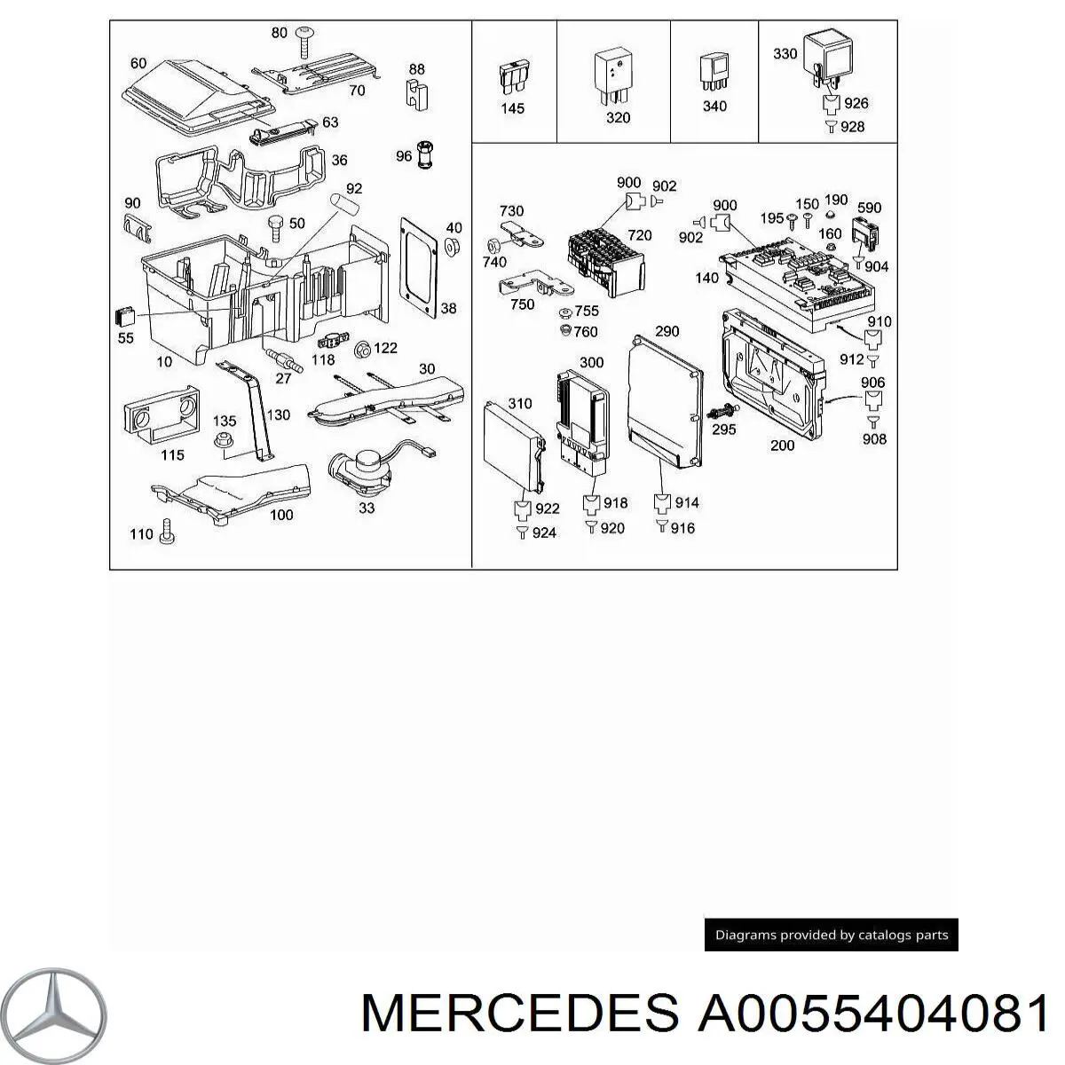 A0055404081 Mercedes semieixo (acionador dianteiro esquerdo)