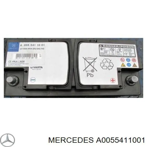 A0055411001 MERCEDES Batería original y equivalente