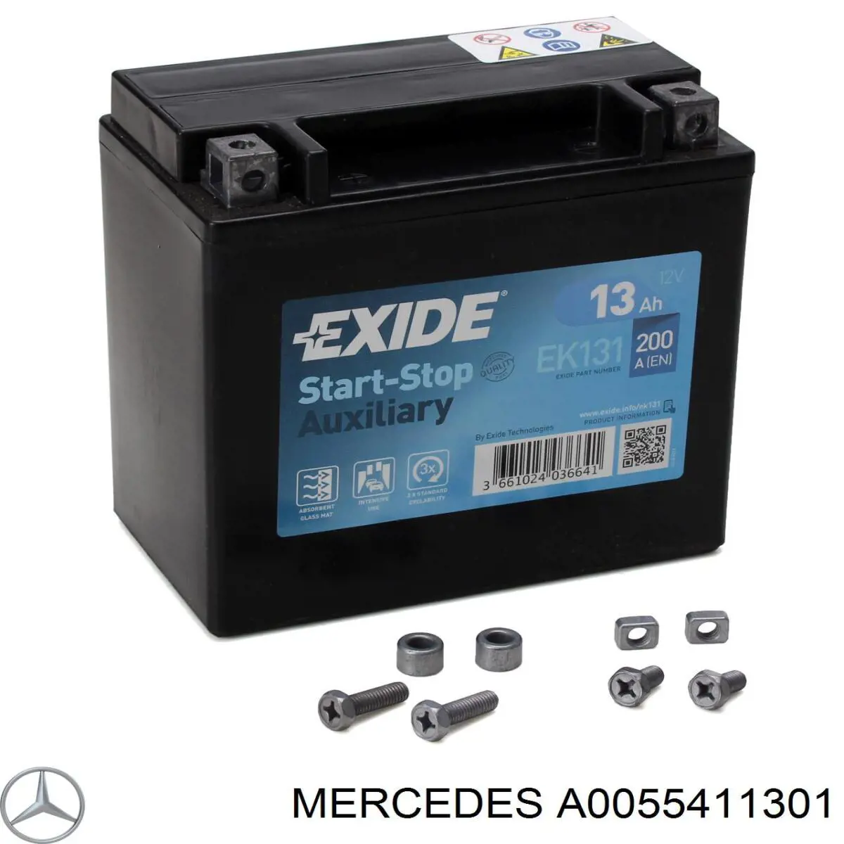 Аккумулятор Mercedes A0055411301