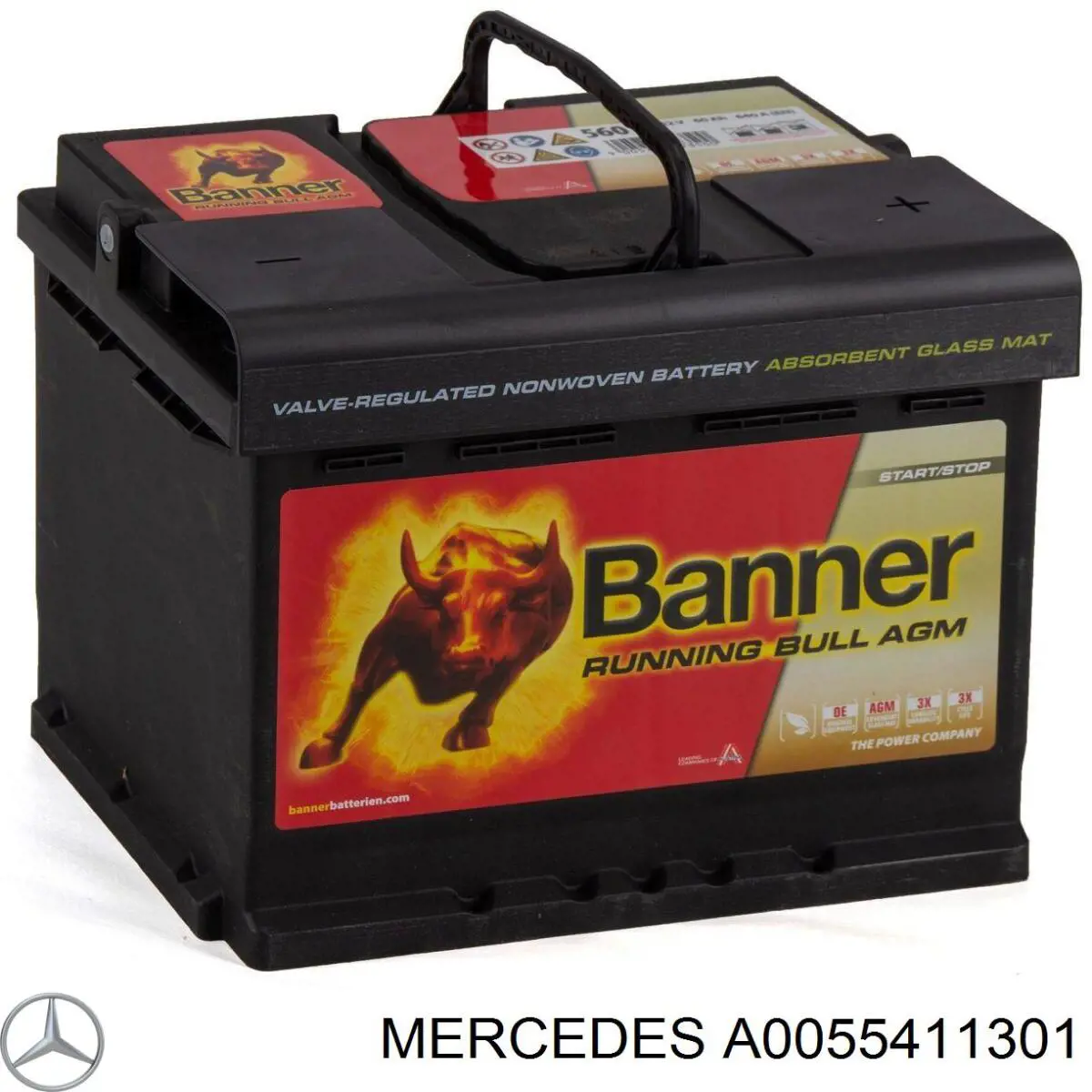 Аккумулятор автомобильный Mercedes A0055411301 цена, от 98.34 USD