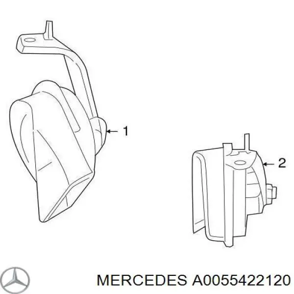 Сигнал звуковой Mercedes A0055422120