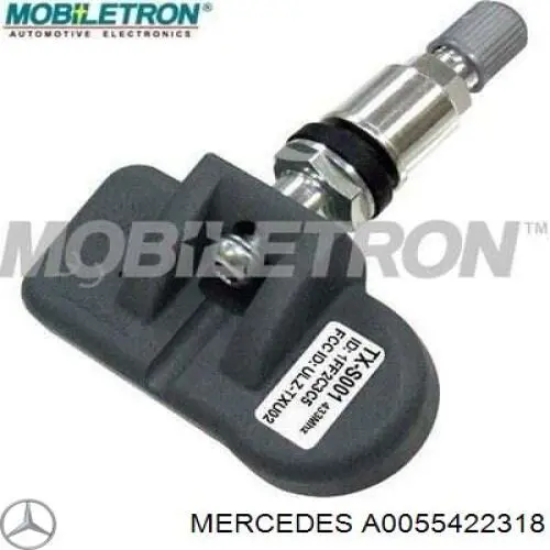 Датчик давления воздуха в шинах Mercedes A0055422318