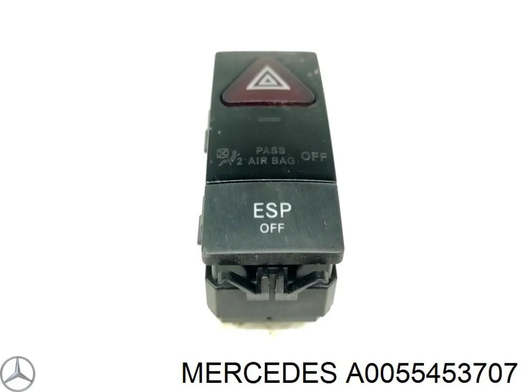A0055453707 Mercedes botão dianteiro esquerdo de ativação de motor de acionamento de vidro