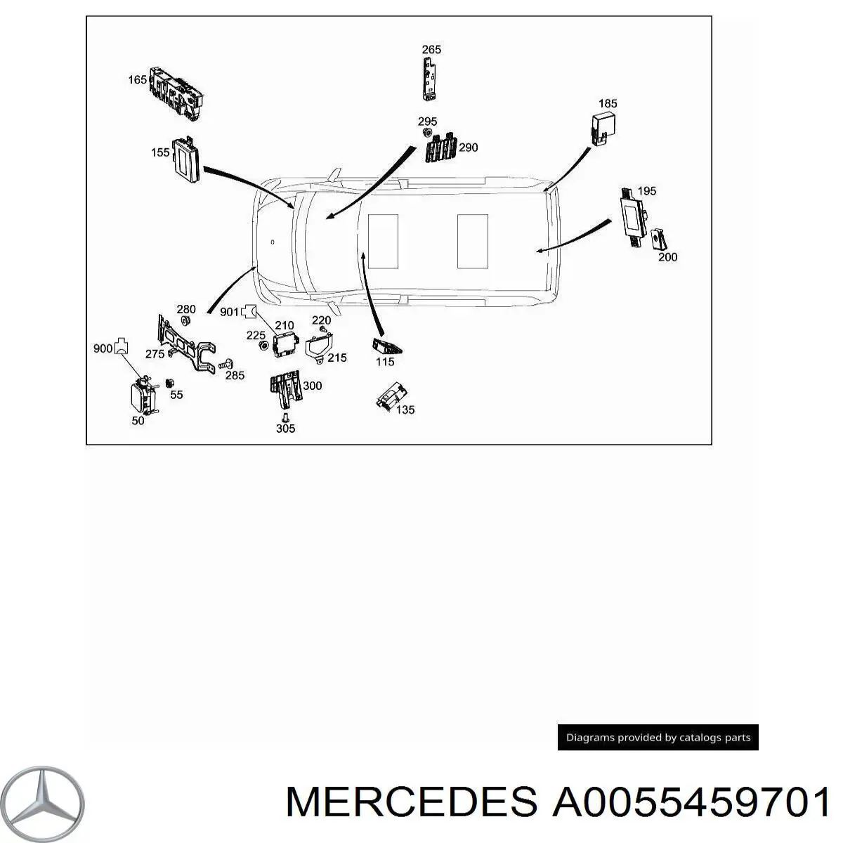Коробка предохранителей Mercedes A0055459701 цена, от 2.53 USD