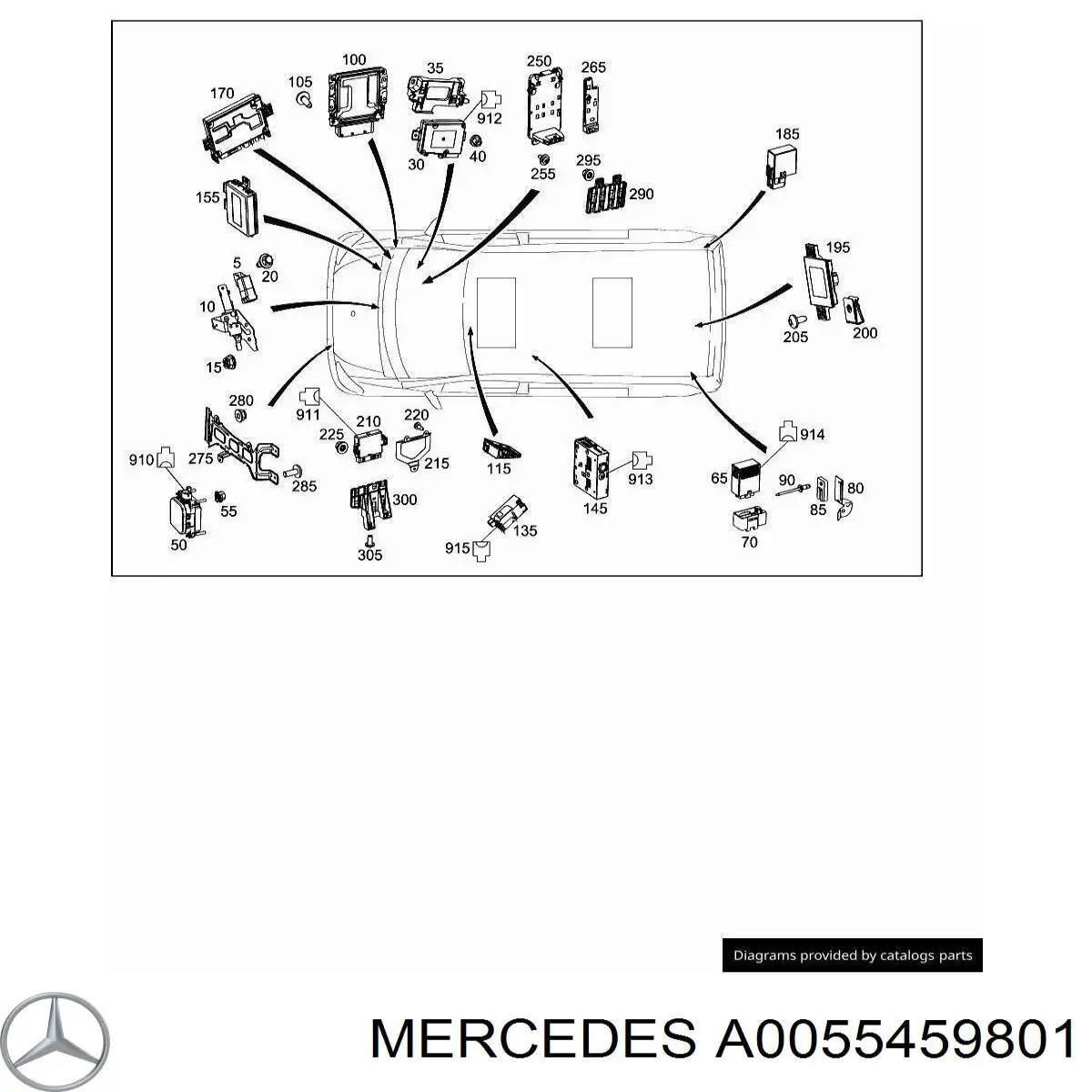  A0055459801 Mercedes