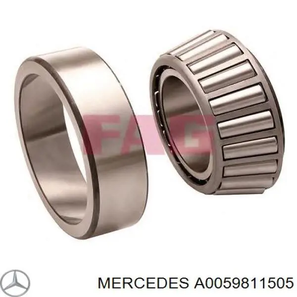 A0059811505 Mercedes подшипник ступицы передней/задней