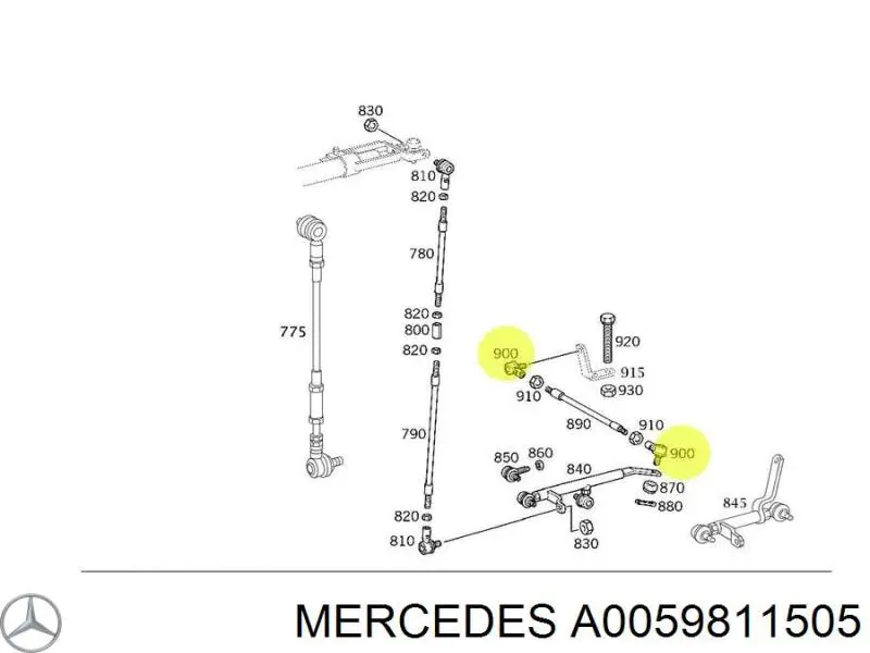 Купить A0059811505 Mercedes Подшипник ступицы передней/задней