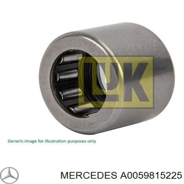 A0059815225 Mercedes Опорный подшипник первичного вала КПП (центрирующий подшипник маховика)
