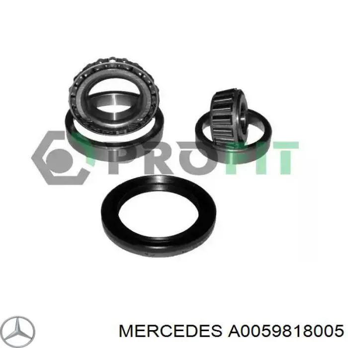 Купить A0059818005 Mercedes Подшипник передней ступицы