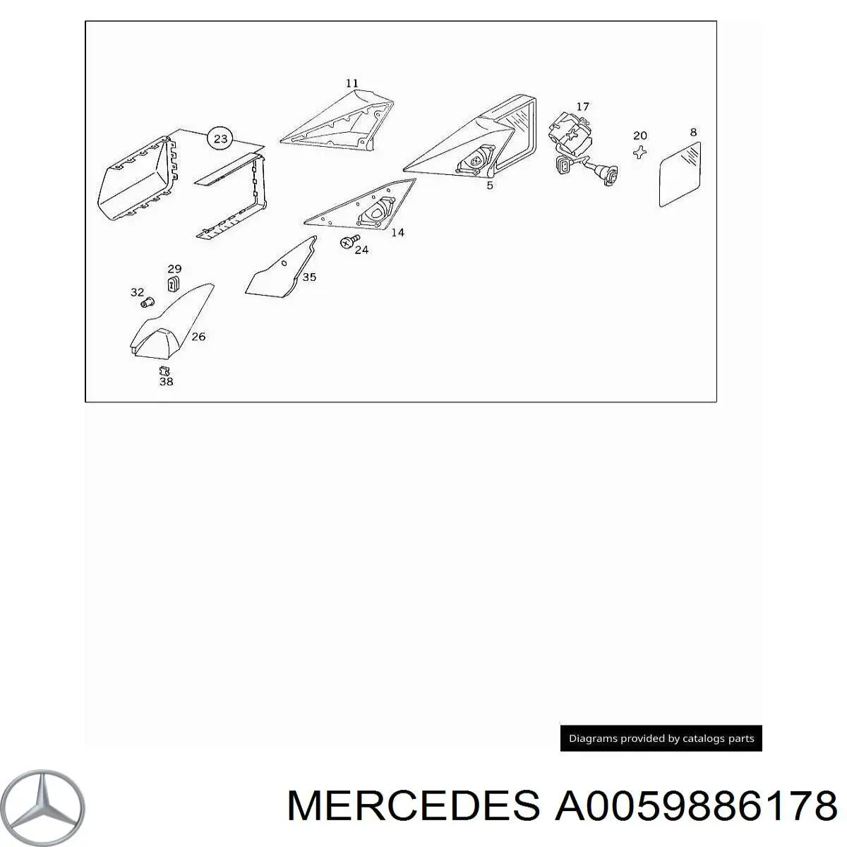  Mercedes A0059886178 цена, от 1.11 USD