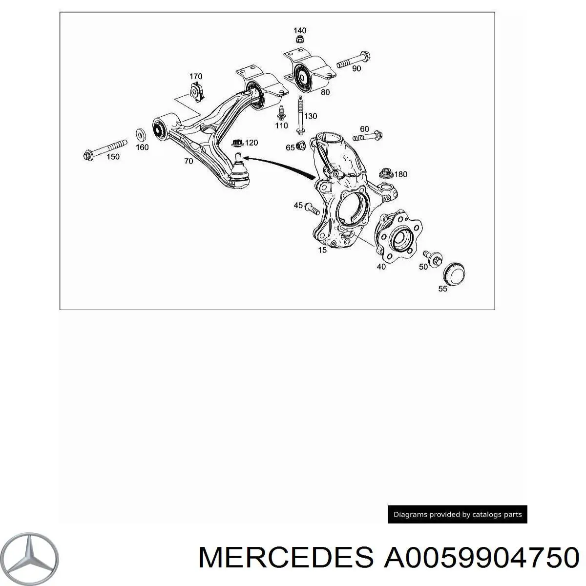 Купить A0059904750 Mercedes 
