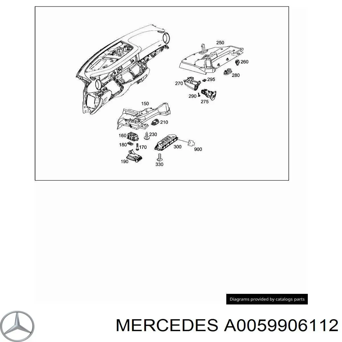  Mercedes A0059906112 цена, от 1.02 USD