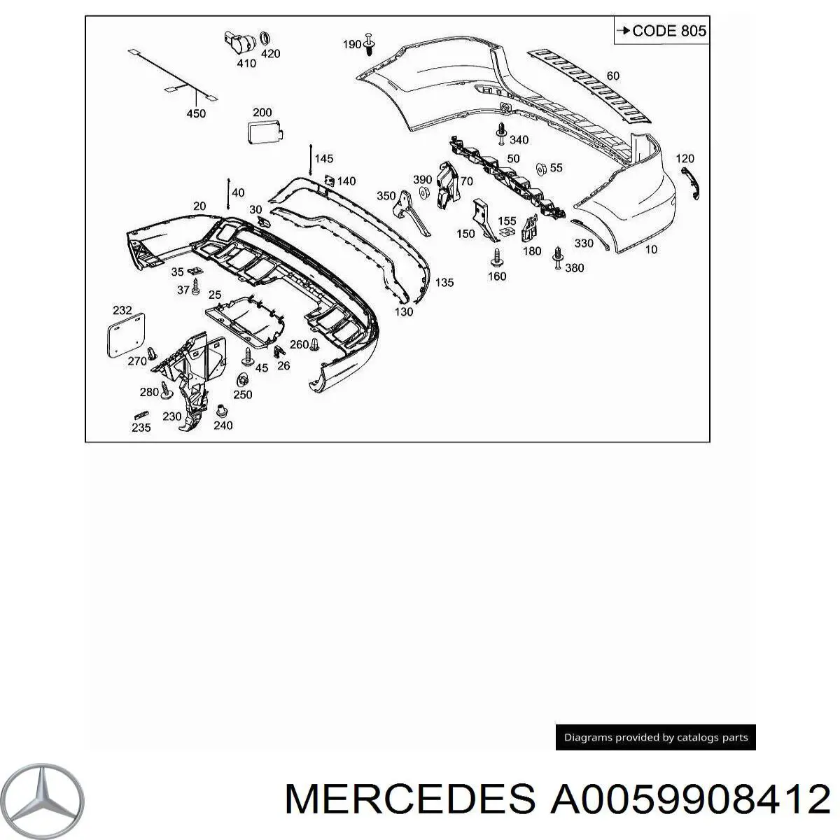  Mercedes A0059908412 цена, от 2.82 USD