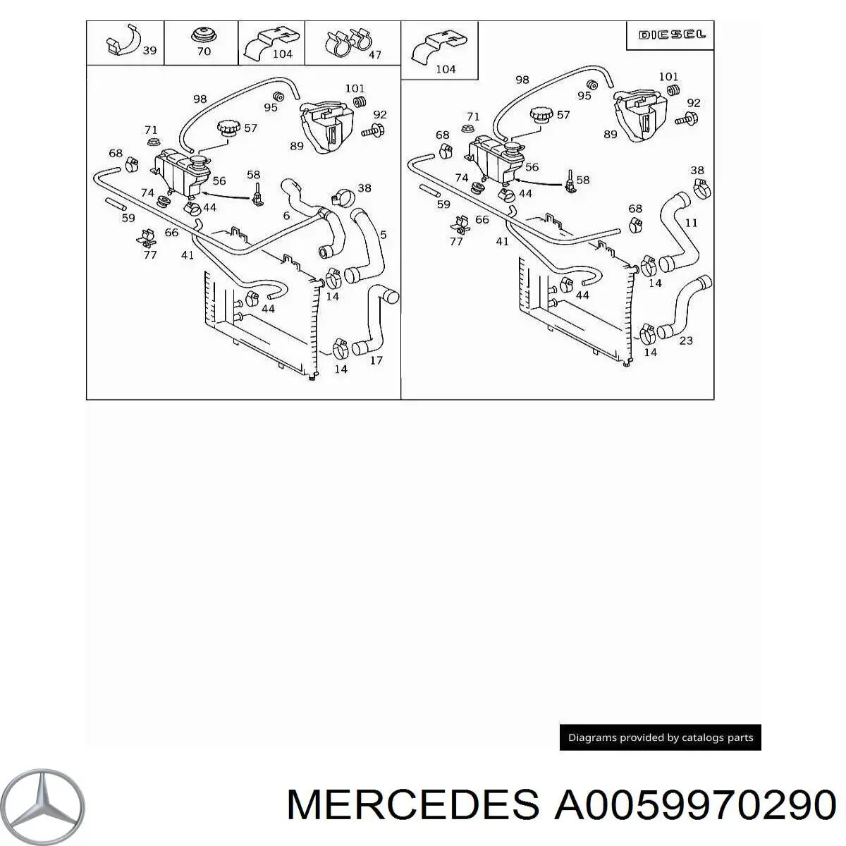 Хомут стяжной металлический, универсальный Mercedes N000000000667 цена, от 4.14 USD