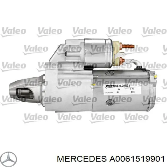 Стартер Mercedes A0061519901 цена, от 63.35 USD