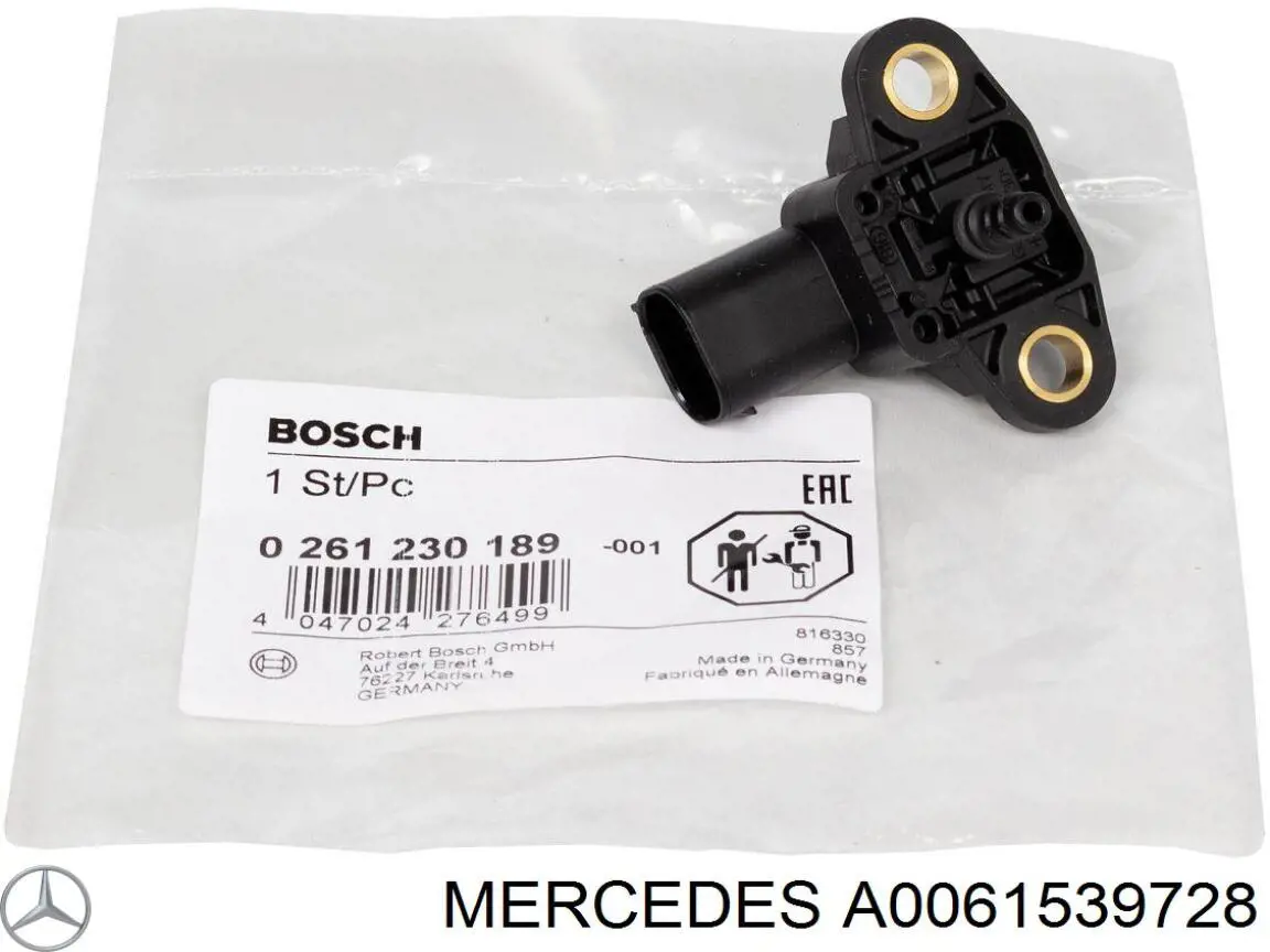 A0061539728 MERCEDES Sensor De Presion Del Colector De Admision original y equivalente