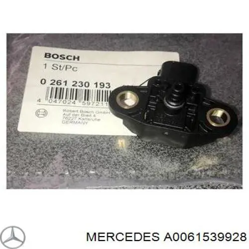 A0061539928 MERCEDES Sensor de presion de carga (inyeccion de aire turbina) original y equivalente