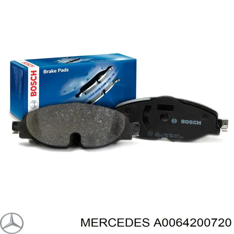 Купить A0064200720 Mercedes Колодки тормозные