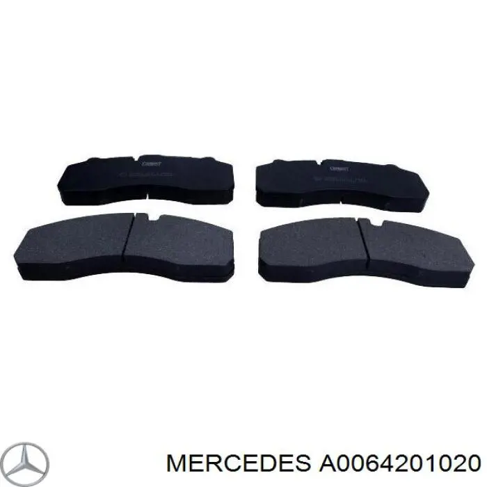 A0064201020 Mercedes колодки тормозные передние дисковые