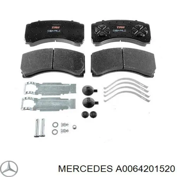 A0064201520 Mercedes Колодки тормозные дисковые комплект