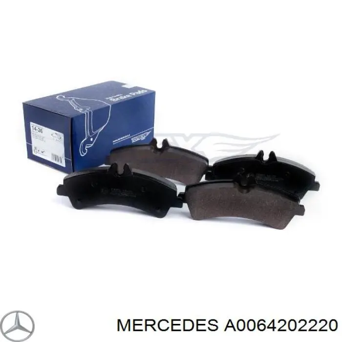 Задние дисковые колодки Mercedes A0064202220
