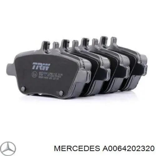 Задние тормозные колодки A0064202320 Mercedes