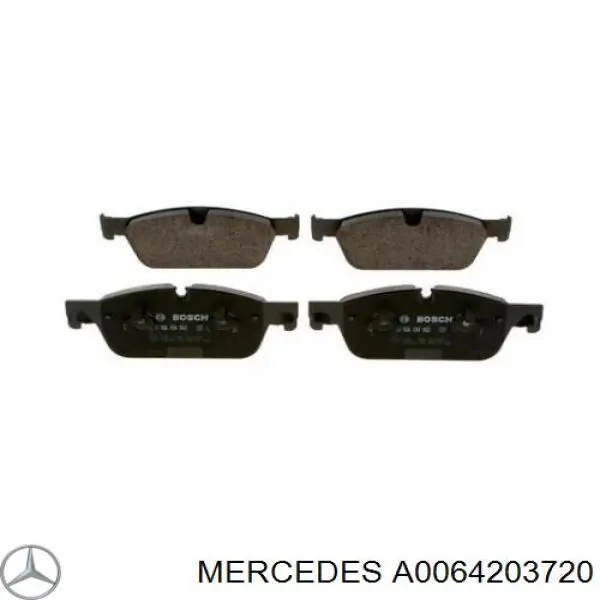 A0064203720 Mercedes колодки тормозные передние дисковые