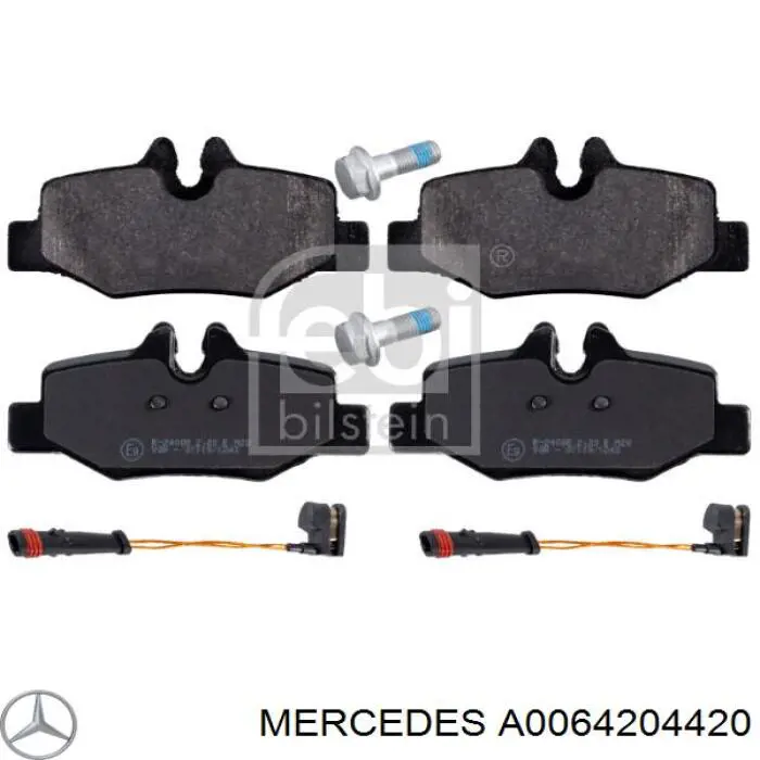 Колодки дисковые  Mercedes A0064204420 цена, от 16.93 USD