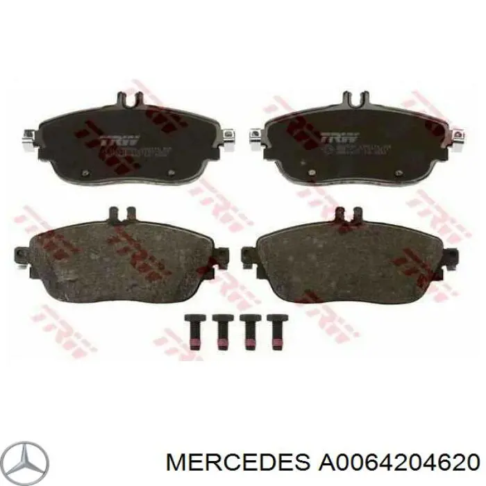 Передние тормозные колодки A0064204620 Mercedes