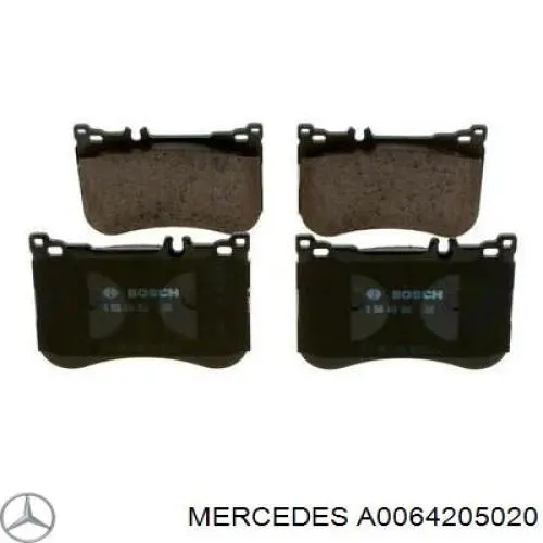 A0064205020 Mercedes колодки тормозные передние дисковые
