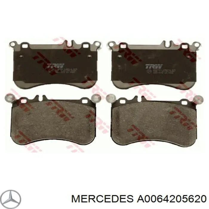 Передние тормозные колодки A0064205620 Mercedes