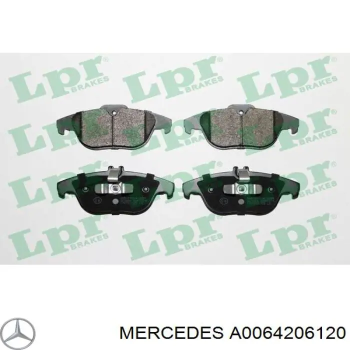 A0064206120 Mercedes колодки тормозные задние дисковые