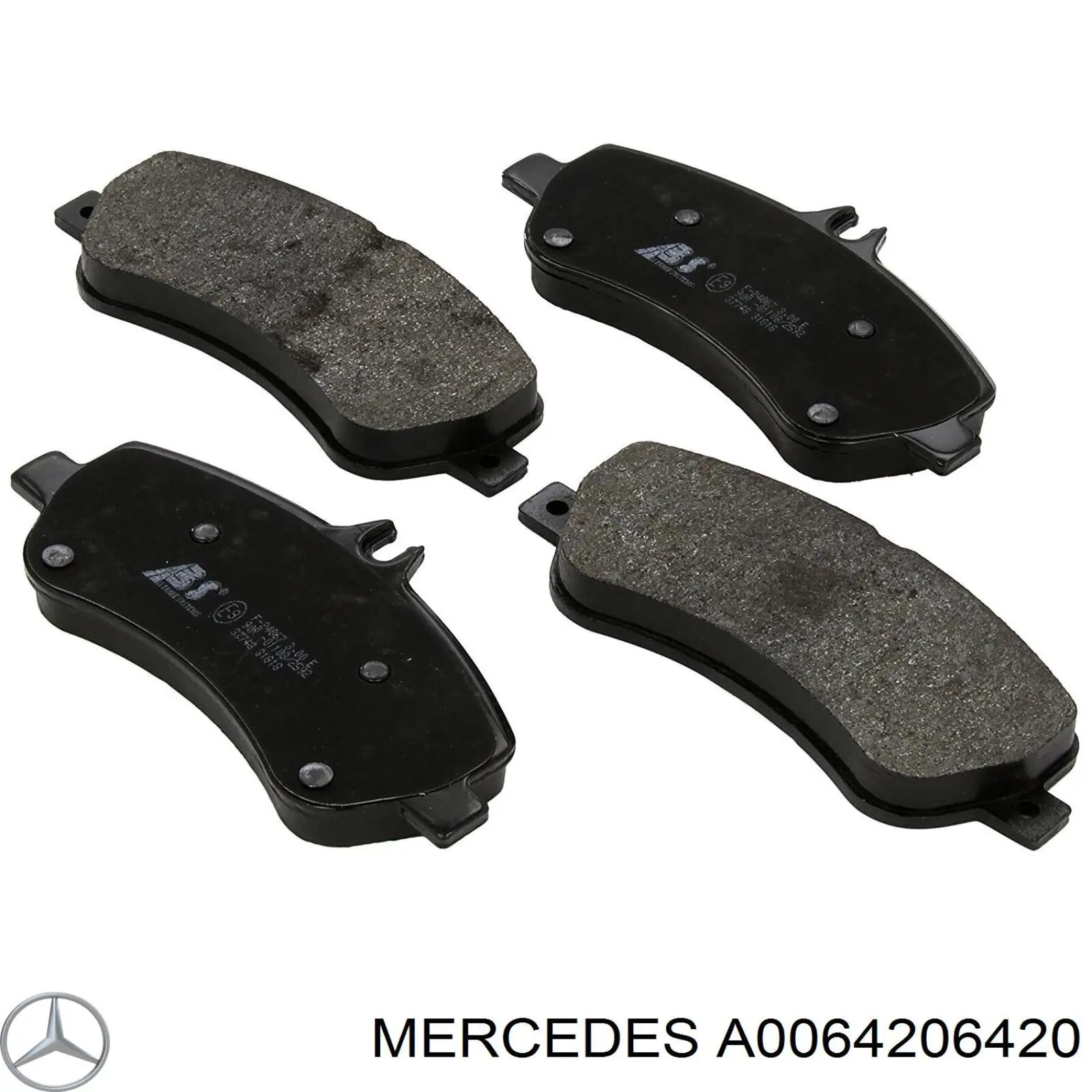 Передние тормозные колодки A0064206420 Mercedes