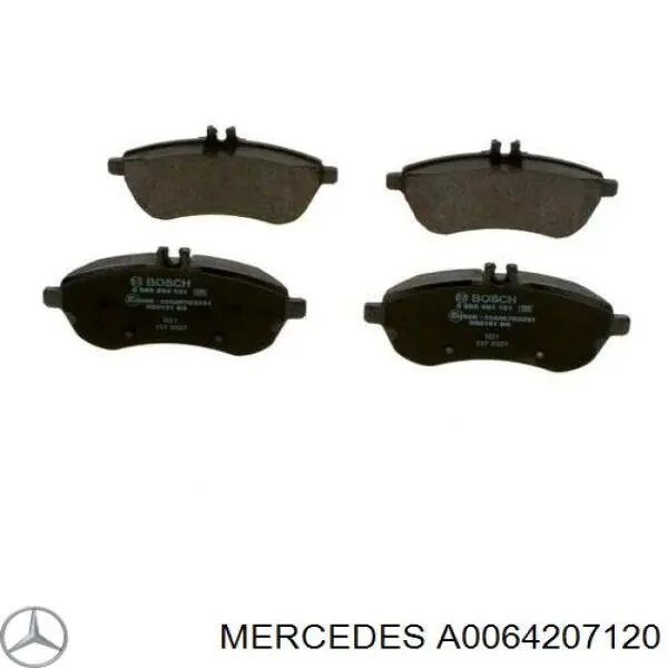 Передние тормозные колодки A0064207120 Mercedes