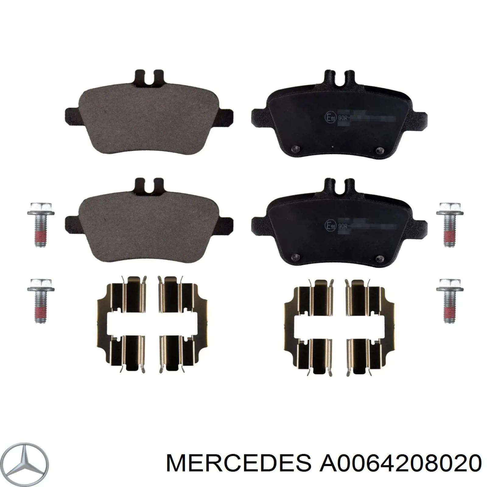 Задние тормозные колодки A0064208020 Mercedes