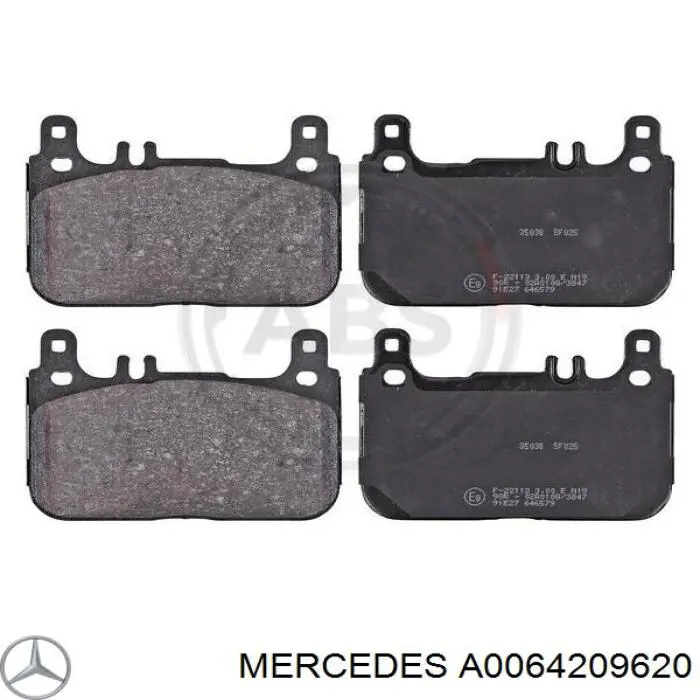 A0064209620 Mercedes sapatas do freio traseiras de disco