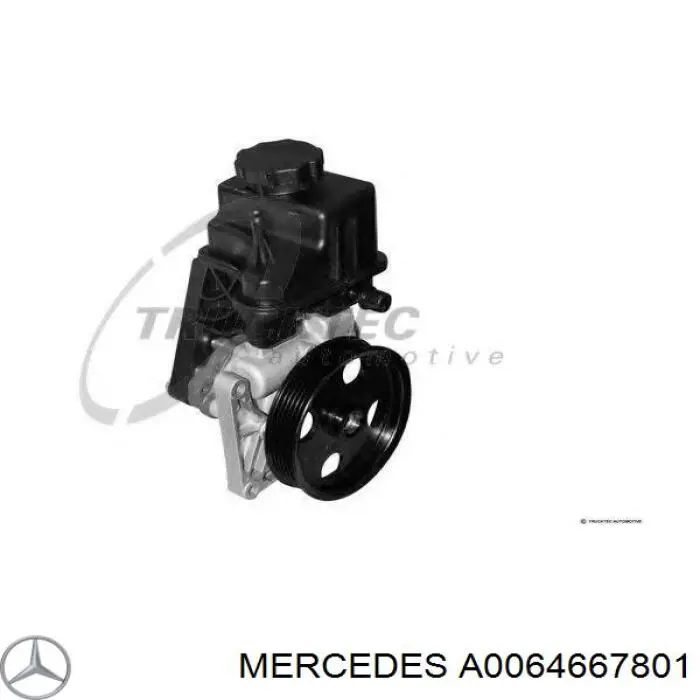 Насос гидроусилителя руля (ГУР) Mercedes A0064667801