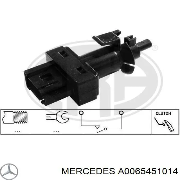 A0065451014 Mercedes sensor de ativação do sinal de parada