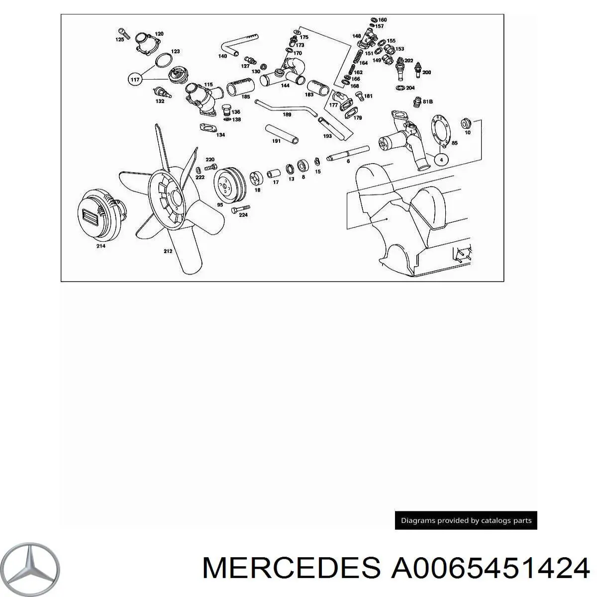 A0065451424 Mercedes датчик температуры охлаждающей жидкости