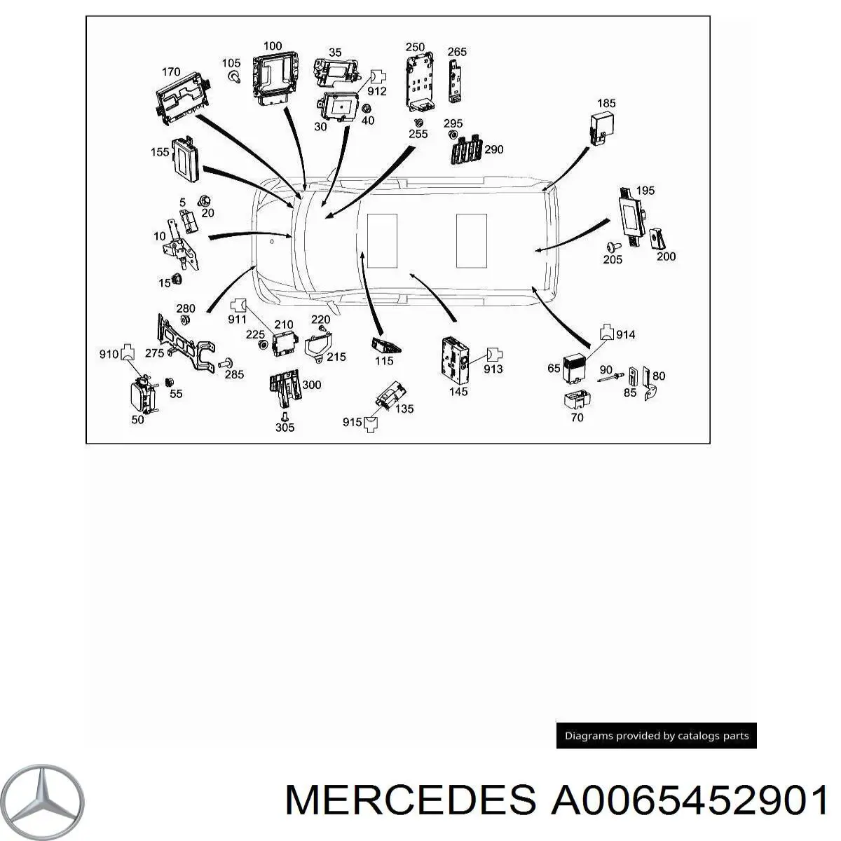  Mercedes A006545290164 цена, от 2.70 USD